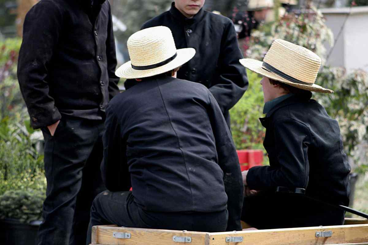 Bambini appartenenti alla comunità Amish